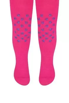 Мягкие дышащие хлопковые однотонные противоскользящие колготки с ручками Steven, розовый