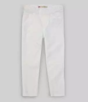 Мягкие джеггинсы без застежки для маленьких девочек Levi's 2T-6X, белый