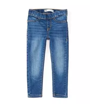 Мягкие джеггинсы без застежки для маленьких девочек Levi's 2T-6X, синий
