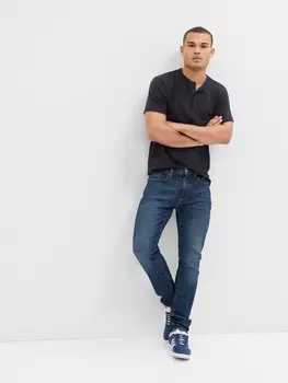 Мягкие джинсы скинни Gap, синий
