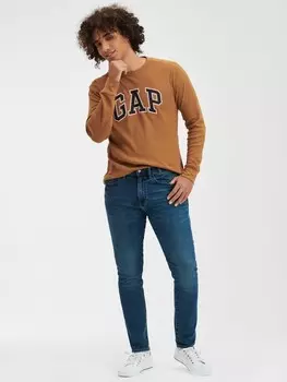Мягкие джинсы скинни Gap, синий