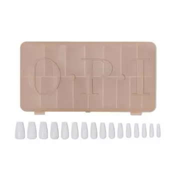 Мягкие гелевые типсы Gelevate для наращивания ногтей средней длины, гибкие и натуральные OPI