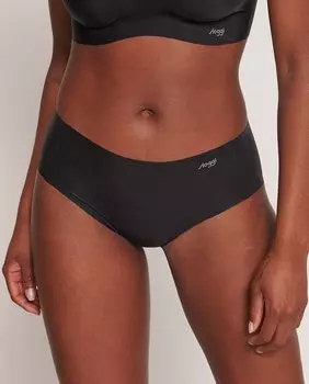 Мягкие хипстерские трусики из ультратонкой микрофибры Sloggi, черный