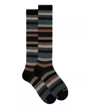 Мягкие хлопковые носки в полоску Gallo, мультиколор