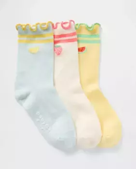 Мягкие и эластичные вязаные круглые носки для девочек Gap, многоцветный