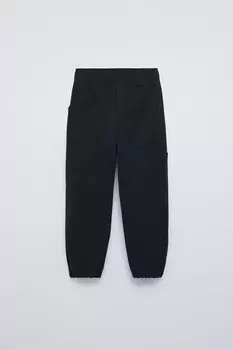 Мягкие качественные эластичные брюки ZARA, черный