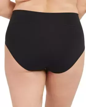Мягкие компрессионные хлопковые трусики-корректирующее белье Spanx, черный