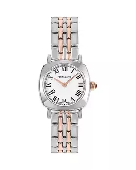 Мягкие квадратные часы, 23 мм Ferragamo, цвет White
