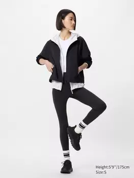 Мягкие леггинсы airism длинные Uniqlo, цвет 09 черный