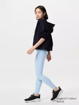 Мягкие леггинсы airism короткие Uniqlo, цвет 61 синий