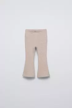 Мягкие леггинсы-расклешки soft touch ZARA, песочный/мергель