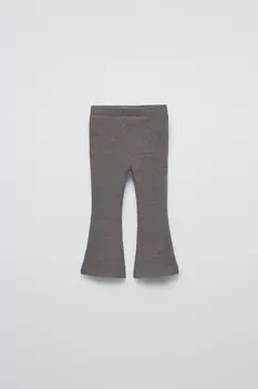 Мягкие леггинсы-расклешки soft touch ZARA, средне-серый