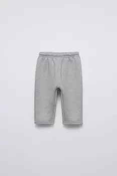 Мягкие мешковатые брюки ZARA, серый мергель