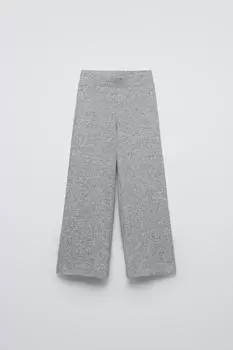 Мягкие на ощупь брюки-кюлоты ZARA, серый марл