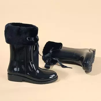 Мягкие непромокаемые зимние сапоги Campera Charol для девочек W10239 IGOR, черный