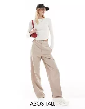 Мягкие норковые брюки ASOS DESIGN Tall
