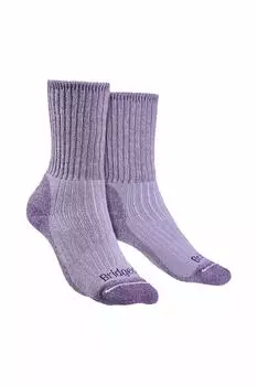 Мягкие носки-ботинки среднего веса из мериносовой шерсти для походов на открытом воздухе Bridgedale, фиолетовый