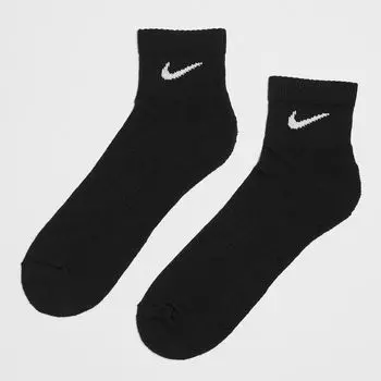 Мягкие носки для тренировок на каждый день (3 шт.) NIKE, цвет black/white
