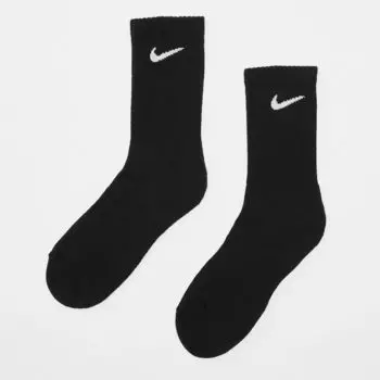 Мягкие носки для тренировок на каждый день (3 шт.) NIKE, цвет black/white