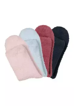 Мягкие носки LASCANA (в упаковке 4 пары), мягкие и теплые, из качественного флиса, цвет 1 X Hellblau, 1 X Navy, 1 X Rose, 1 X Rosewood