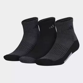 Мягкие носки размером X-четверть, 3 пары Adidas, Black