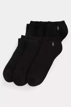 Мягкие носки с низкой посадкой, 6 пар в упаковке Polo Ralph Lauren, черный