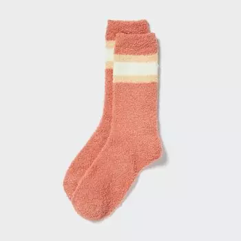 Мягкие пушистые термоноски HEATTECH Uniqlo, оранжевый