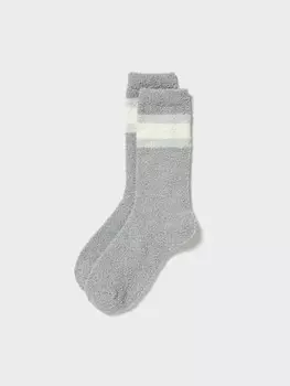 Мягкие пушистые термоноски heattech Uniqlo, серый