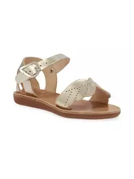 Мягкие сандалии Andromeda для маленьких девочек и девочек Ancient Greek Sandals, золотой