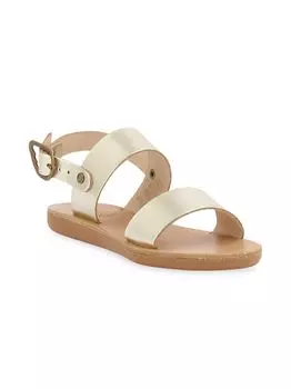 Мягкие сандалии Clio для маленьких девочек и девочек Ancient Greek Sandals, золотой