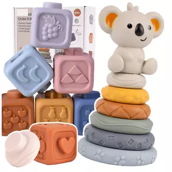 Мягкие сенсорные блоки для малышей - набор из 13 штук. elektrostator