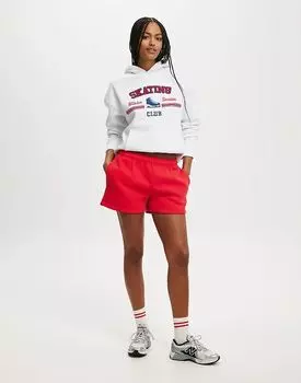 Мягкие шорты для спортзала в красном цвете Cotton:On