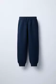 Мягкие трикотажные брюки ZARA, синий