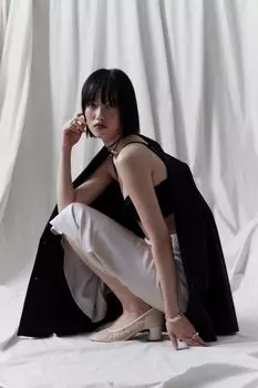 Мягкие туфли-лодочки на блочном каблуке & Other Stories, белый