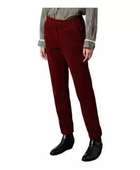 Мягкие вельветовые брюки Massimo Alba, красный