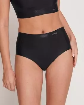 Мягкие высокие трусы из ультратонкой микрофибры Sloggi, черный