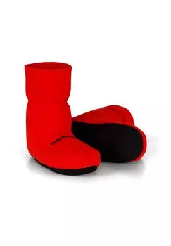 Мягкие зерновые тапочки с льняным наполнителем для микроволновки normani, красный