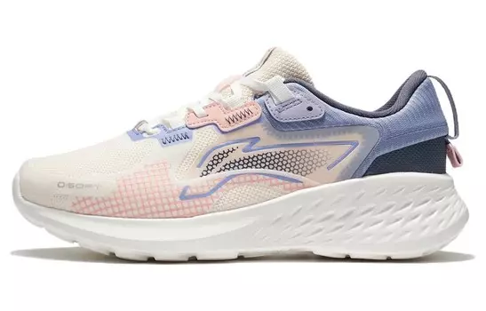 Мягкие женские туфли Lifestyle с низким верхом, розово-абрикосового/облачно-белого цвета Lining