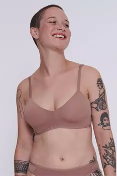 Мягкий адаптивный бюстгальтер с мягкими подкладками Sloggi, коричневый