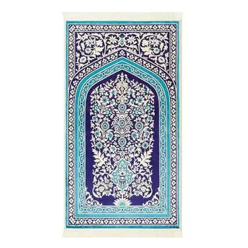 Мягкий бамбуковый молитвенный коврик Evidea - синий - 70x110 см