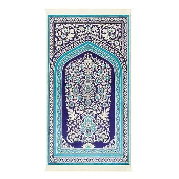 Мягкий бамбуковый молитвенный коврик Evidea - синий - 70x110 см