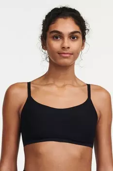 Мягкий бесшовный эластичный бюстгальтер без подкладок Chantelle, черный