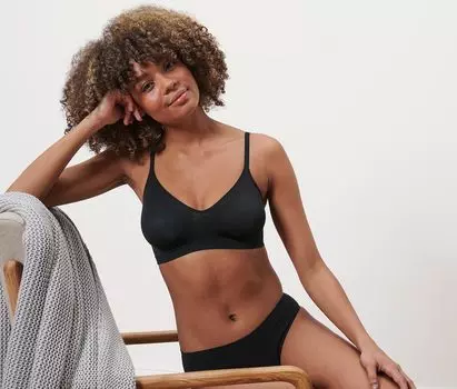 Мягкий бесшовный бюстгальтер Tchibo, черный