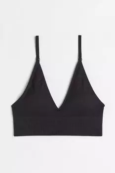 Мягкий бюстгальтер без косточек H&amp;M, черный