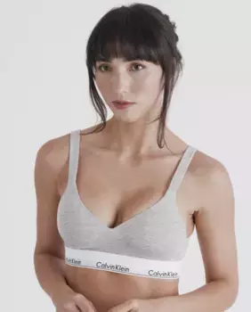 Мягкий бюстгальтер-бралетт - Modern Cotton Calvin Klein, серый