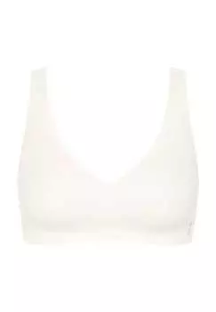 Мягкий бюстгальтер-бралетт Zero Feel 2.0 беспроводной дышащий Sloggi, белый