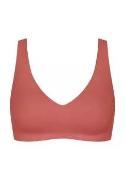 Мягкий бюстгальтер-бралетт Zero Feel 2.0 беспроводной дышащий Sloggi, оранжевый