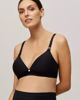 Мягкий бюстгальтер для кормления без косточек Ysabel Mora, черный