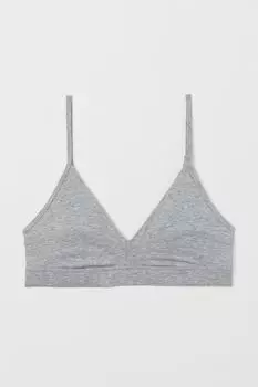 Мягкий бюстгальтер H&amp;M, светло-серый меланж