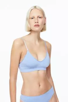 Мягкий бюстгальтер H&amp;M, светло-синий